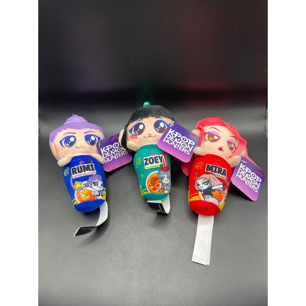 Netflix K-Pop Demon Hunters Plush clip on Set Rumi Zoey Mira Good Stuff  New